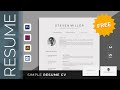 Microsoft Word : How to Create a CV/RESUME template in MS Word : Download Template