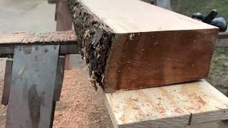 Home made live edge black cherry shelving Part One milling the timbers by flyboyslc1 90 views 2 years ago 13 minutes, 14 seconds