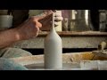 Throwing a Thin Necked Porcelain Bottle - Matt Horne Pottery