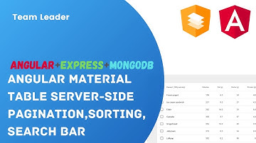 Angular Material table server side pagination, sorting, filter with mongo DB  express JS