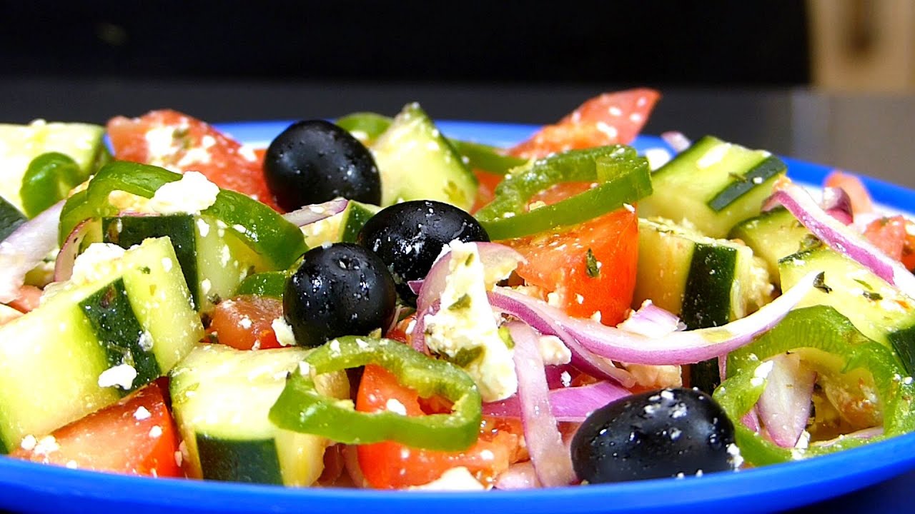 Ensalada Griega | Receta de ensalada ✓ - YouTube