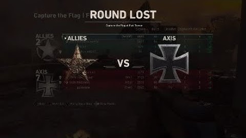 COD WW2 Ranked Play Flak Tower CTF Gameplay Carry