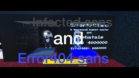 Roblox showcase Infected sans and Error404 sans in Sans Multiversal Battles! 2