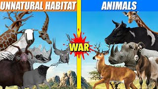 Unnatural Habitat vs Animals Turf War | SPORE