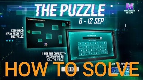 HOW TO SOLVE NEW MOCO PUZZLE EVENT 🤑 MW GAMETUBE 🤑