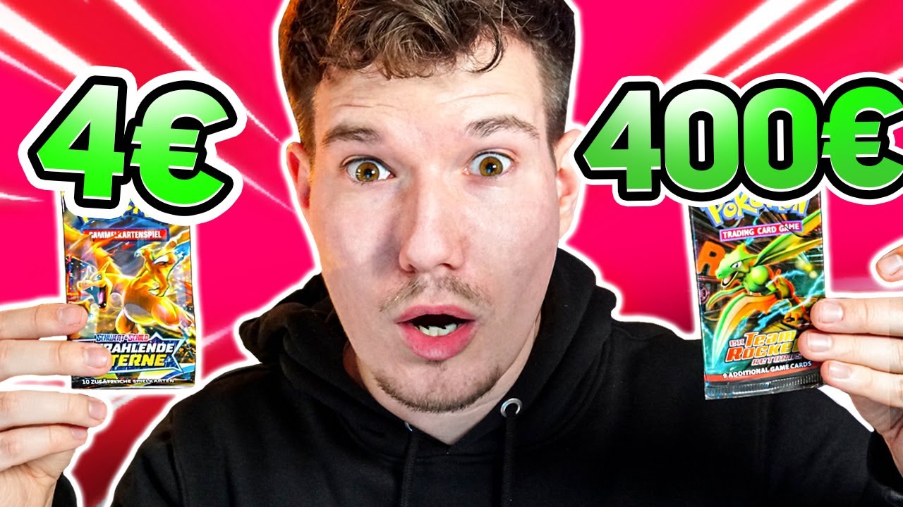 Was Lohnt sich mehr? 4€ VS 400€ Pokémon Booster!
