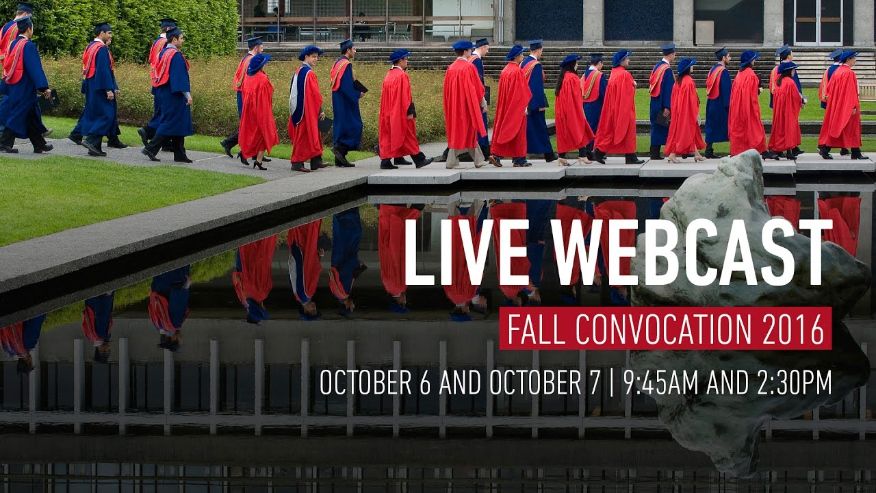 Sfu fall 2016 convocation ceremony d live webcast youtube