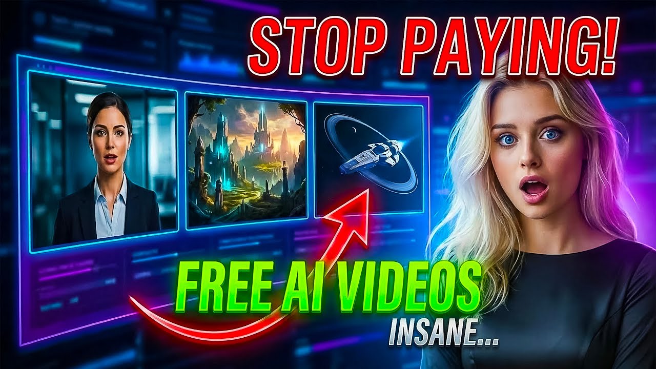 PARE DE PAGAR! 3 Geradores de Vídeo com IA 100% GRÁTIS (O Último é Insano)