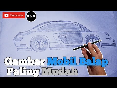 Latian gambar animasi  mudah  Gambar Mobil Balap mudah  