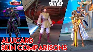 ALUCARD STAR WARS SKIN COMPARISON | ALUCARD OBI WAN KENOBI | ALUCARD SKIN COMPARISONS | MLBB