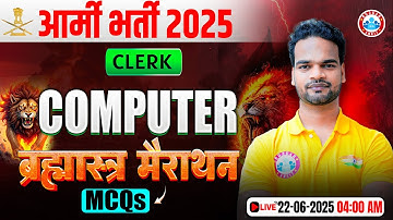 Army Marathon Class 2025 | Army Computer Marathon Class | Computer For Army Clerk By Shivam Sir
