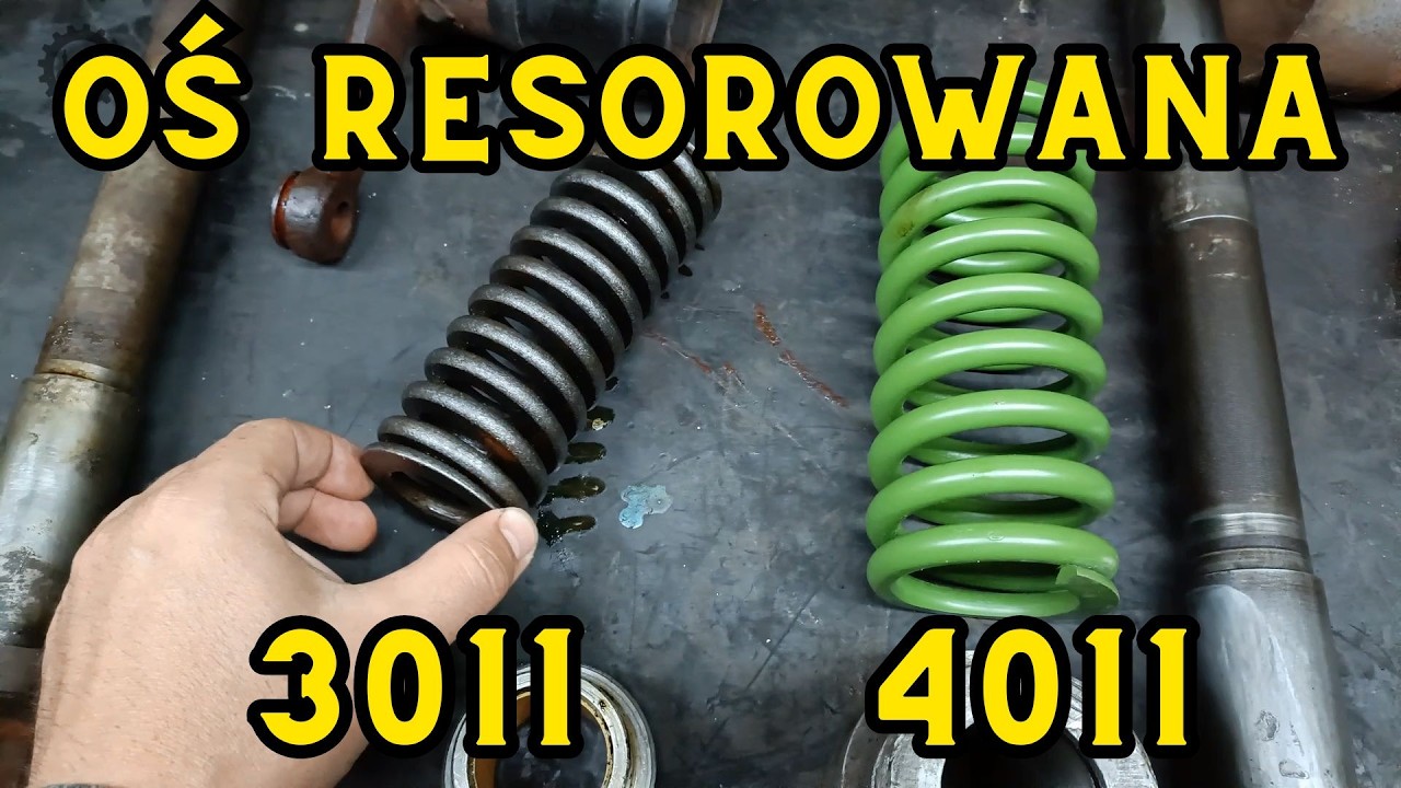 Porównanie OŚ RESOROWANA 3011 Major i Ursus C-4011 | Rozebrany podnośnik | Poradnik warsztatowy