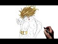 How To Draw Dio (Back) | Step By Step | JoJo's Bizarre Adventure