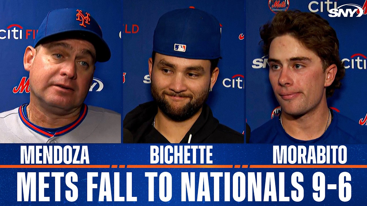 Carlos Mendoza, Bo Bichette and Nick Morabito on Mets 9-6 loss to Nationals