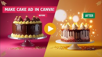 How to Make Viral Cake Advertisement in Canva | Eid Special Ad Design Tutorial 2025