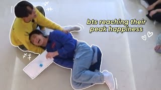 BTS reaching their peak of happiness moments ✨