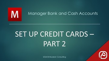Manager.io Guides: 73 Set up credit cards - Part 2