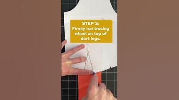 How to use a tracing wheel to mark darts | Sewing tutorial