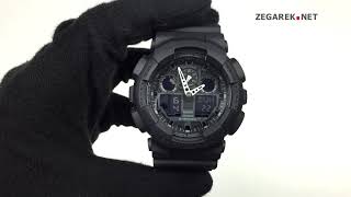 Ustawienie podświetlenia oraz opcji AUTO-LIGHT w Casio G-SHOCK GA-100  | ZEGAREK.NET