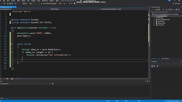 Visual Studio C++ console read data from port