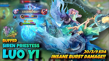 Luo Yi - Buffed Insane Burst Damage | Siren Priestess Starlight | MLBB | Mobile Legends | Game Space