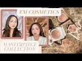 *NEW* EM COSMETICS MASTERPIECE COLLECTION REVIEW! 👩🏻‍🎨🖼🤎✨| Swatches, Try-Ons & Comparisons