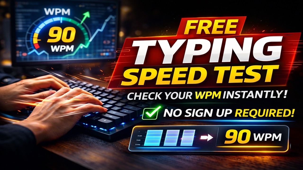 Free Typing Speed Test – Check Your WPM Instantly (No Sign Up Required ...