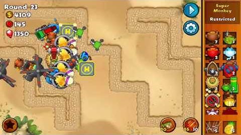 Bloons Monkey City [android] - Contested Territory Desert Terrain round 35