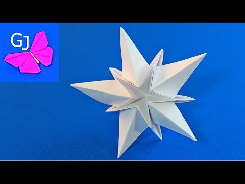 Оригами из бумаги звезды объемные