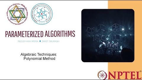 mod10lec42 - Algebraic Techniques: Polynomial Method