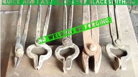 Simple To Make Blacksmithing Tongs Without A Forge