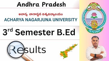 ANU 3rd B.Ed Semester Result | #vidyavision #acharyanagarjunauniversity