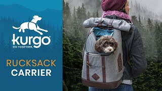 The Kurgo Rucksack - Stylish dog carrier backpack