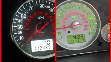 Mondeo mk3 green to white dashboard (instrument cluster)  lights