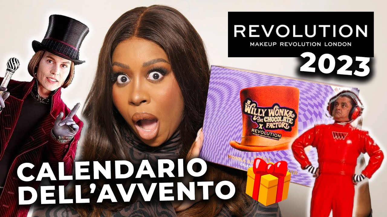 BUBU KITTIES 🍫 !! CALENDARIO DELL'AVVENTO WILLY WONKA x MAKEUP REVOLUTION  2023 🎁 