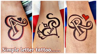 Best and simple, unique Lett tattoo designs | very nice amazing idea