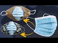 SURGICAL FACE MASK COVER WITH ADJUSTABLE RUBBERS TO YOUR MEASURE / SEWING TUTORIAL AT HOME