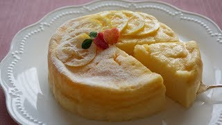 甘酸っぱくてしゅわしゅわ 最高 レモンスフレチーズケーキ Lemon Souffle Cheesecake Youtube