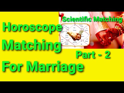 વૈજ્ .ાનિક જન્માક્ષર મેચિંગ | જ્યોતિષશાસ્ત્રમાં લગ્નની જન્માક્ષર મેળ - ભાગ 2