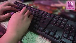 ASMR Youtuber ★★ studying *Roleplay* (keyboard Typing) !!! ★★ #myanmar #myanmarasmr screenshot 1