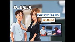 Summertime Saga Dictionary Quest | 0.16.1 | Miss Bissette | French Teacher | Complete walkthrough
