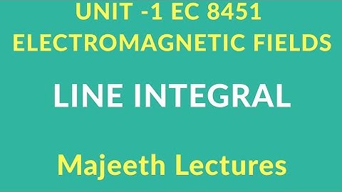 EC 8451-LINE INTEGRAL