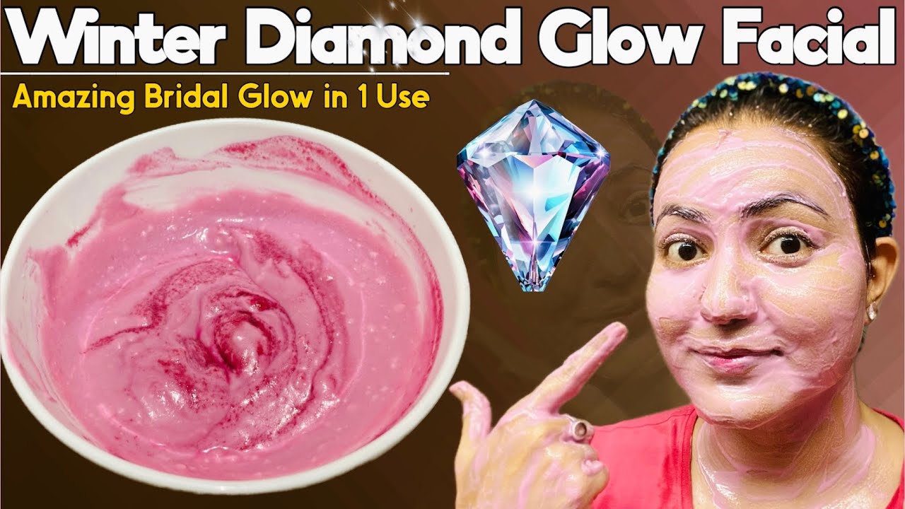 DIY *Winter Diamond Facial* for Soft, Supple & Hydrated Skin, 10X better Glow Than Parlor Facial❤️
