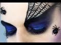 SPIDER Black Widow Halloween Makeup Tutorial