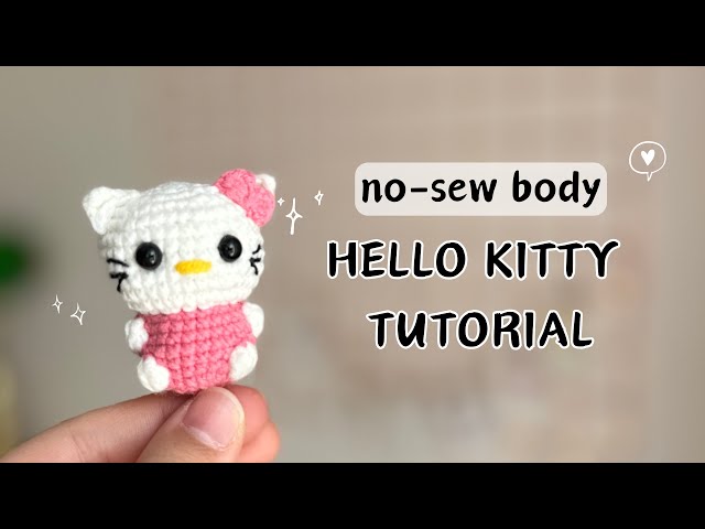 Amigurumi Hello Kitty  How to crochet Hello Kitty - Keychain