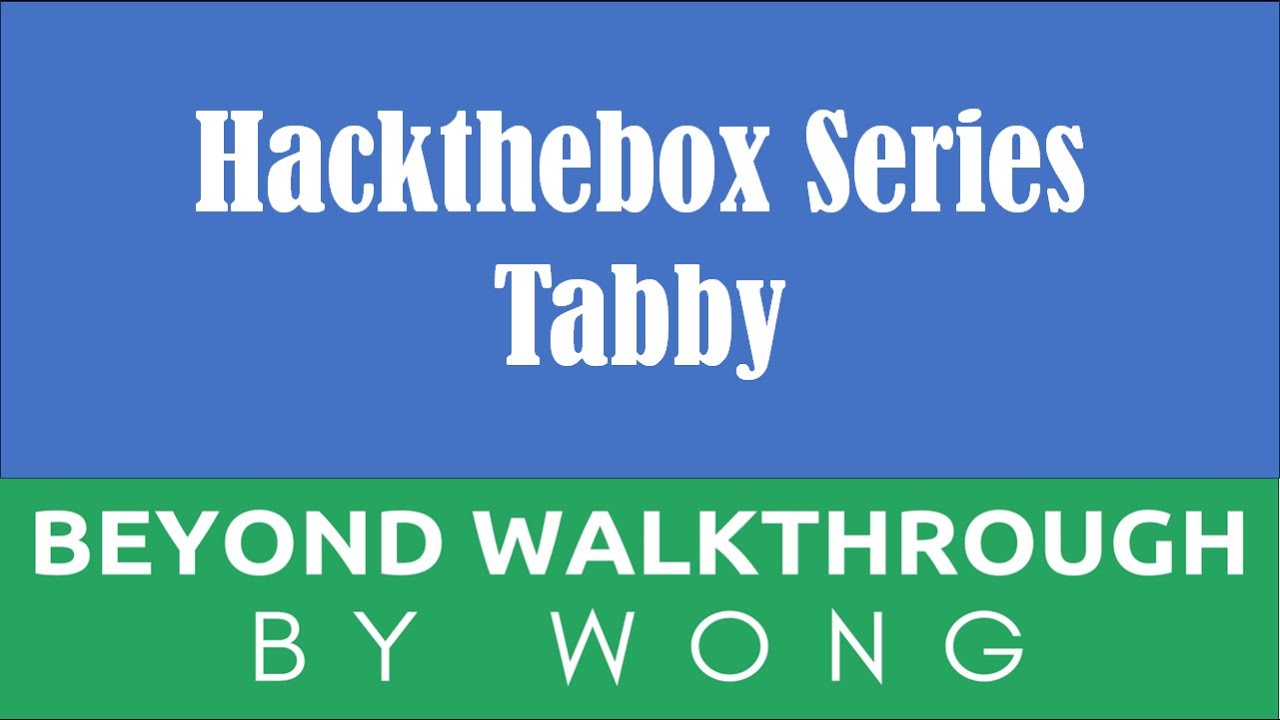 Cyber Security | Ethical Hacking | Pentesting Lab | Hackthebox | Tabby ...