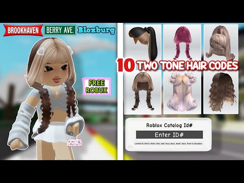 HOW TO ADD ID HAIR CODES + 10 HAIR ID CODES FOR BROOKHAVEN 🏡RP ROBLOX 🤩✨️  