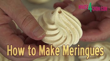 How to Make Meringues - Perfect Meringues - Crispy Outside, Soft Inside!!!