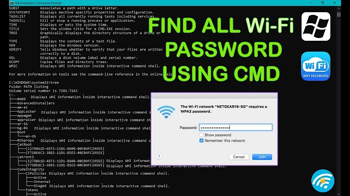 Find any Wi-Fi password using CMD
