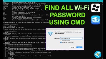 Find any Wi-Fi password using CMD